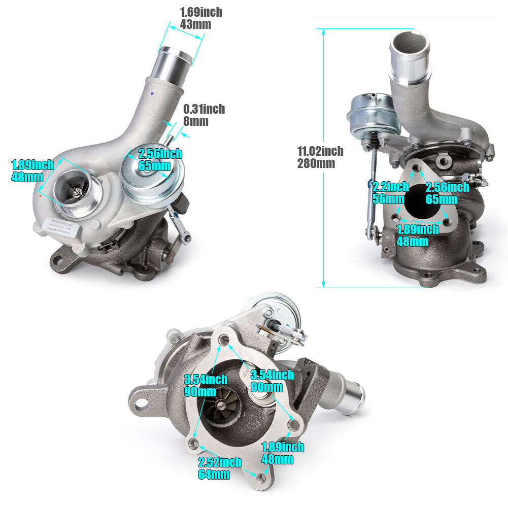 New right-hand grip + LH turbocharger AA5E9G438GD kit for Lincoln MKT and for Ford FLEX TAURUS