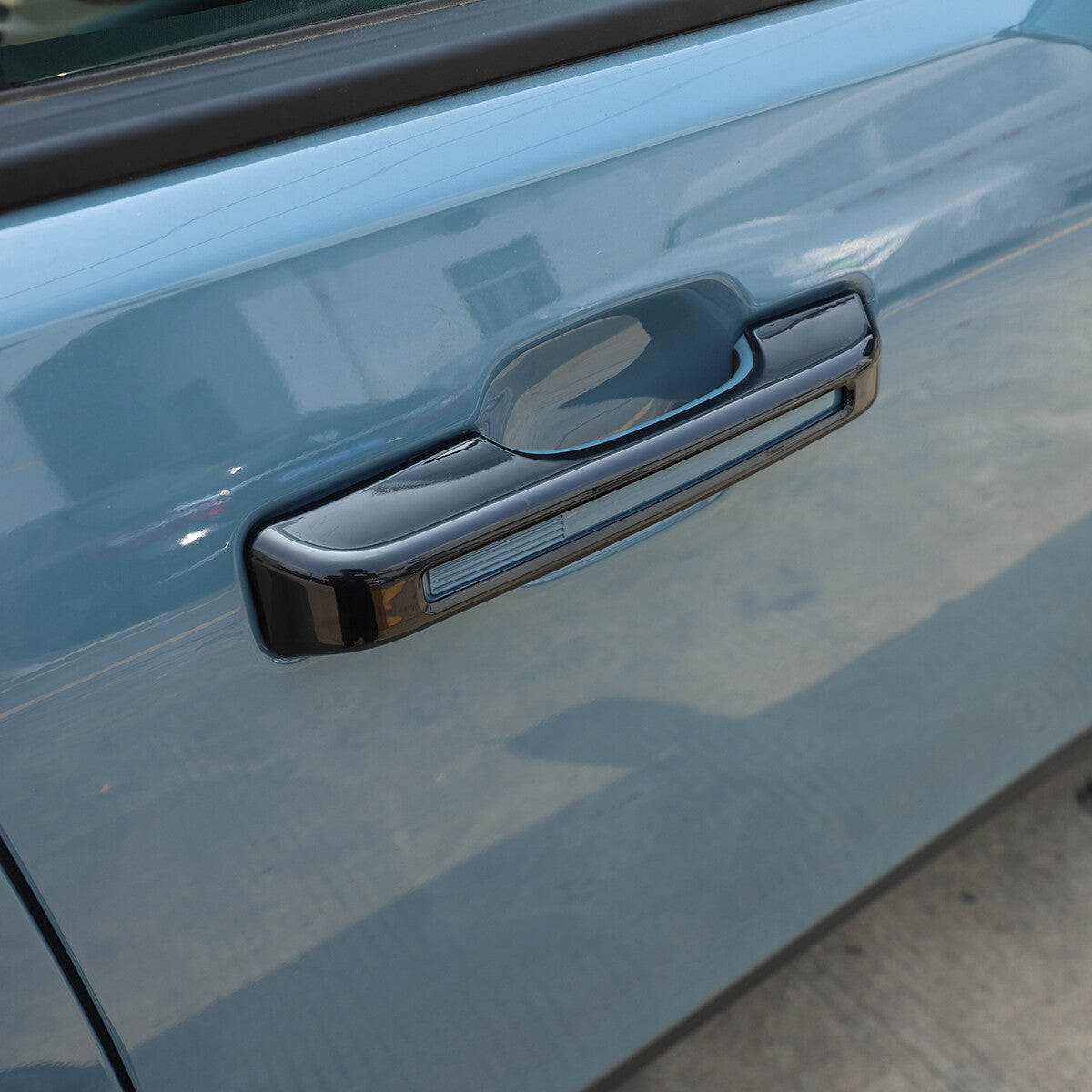 Orange ABS inner handle frame cover trim for Ford Maverick 2022-2023