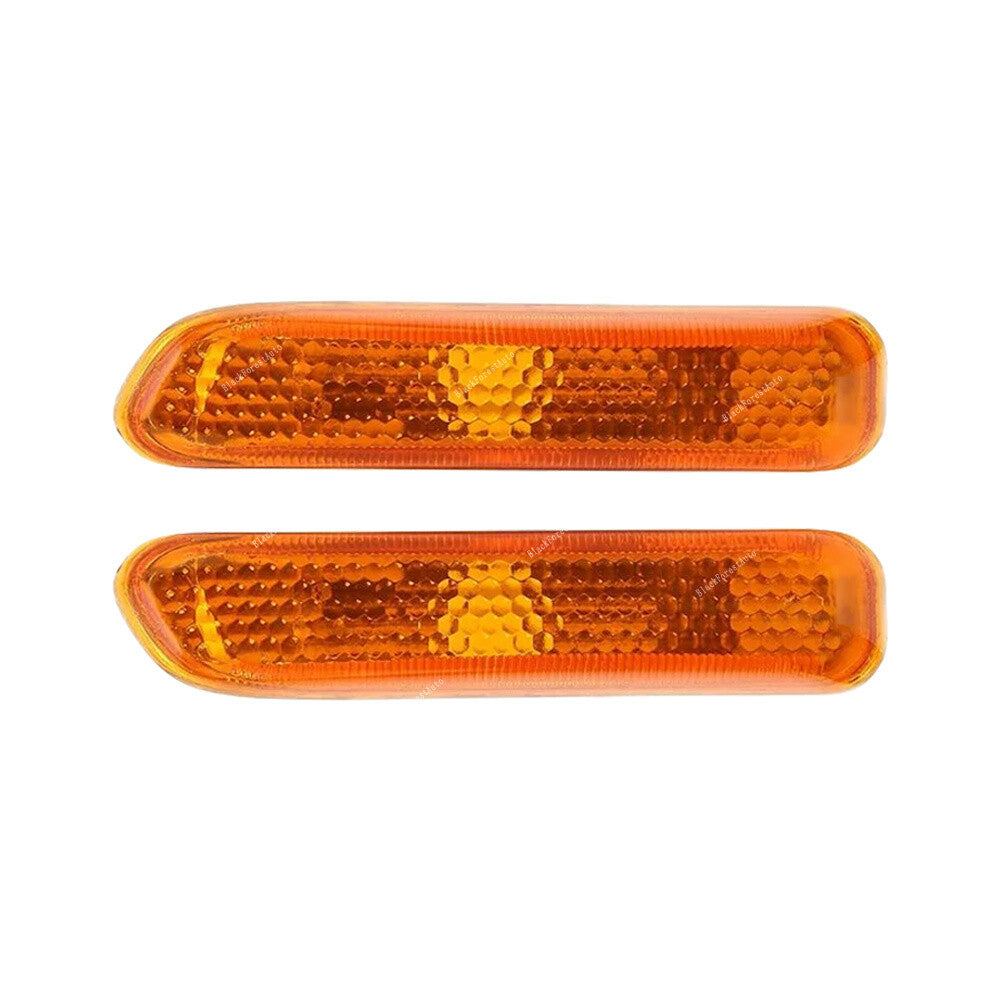 for BMW E46 Coupe 1998-06 Sequential LED Side Marker Indicator Light Cap Yellow
