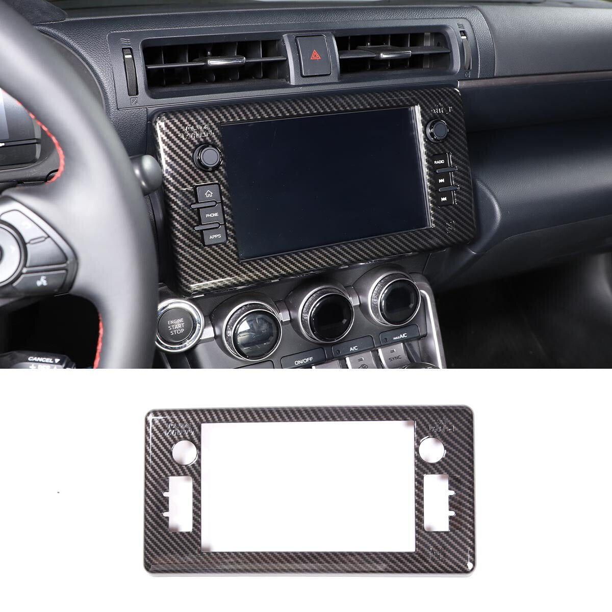 Carbon fiber headlight lift-up button trim frame for Corvette C8 2020 - 2023