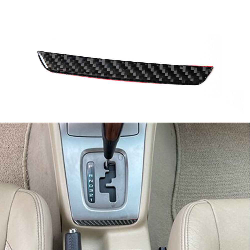 Carbon Fiber Gear Shift Panel Below Frame Trim Cover for Subaru Forester 2005-08