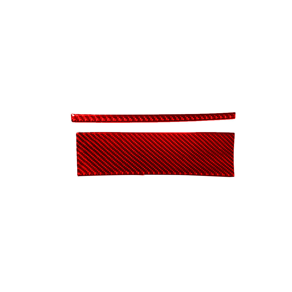2x for BMW Z4 E89 2009-2016 Red Carbon Fiber Interior Below Radio Console Trim