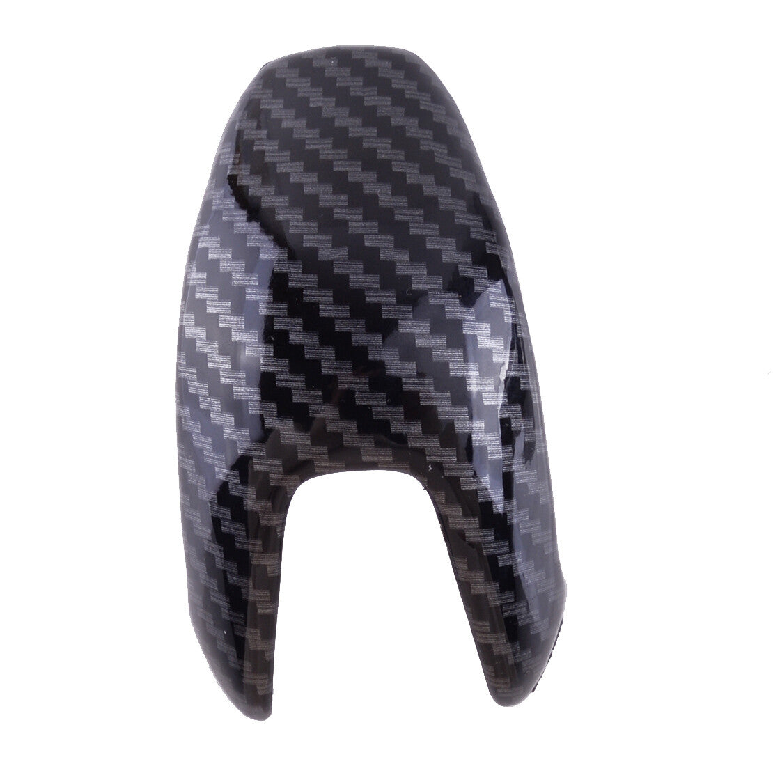 2Pc Carbon Fiber ABS Gear Shift Knob Cover Fit for Ford Escape Kuga 2013-19