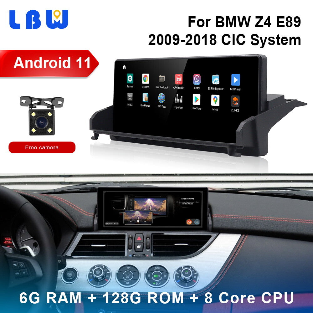 Android 13 Car GPS Auto Multimedia Head Unit Carplay BT for BMW Z4 E89 2009+ CIC