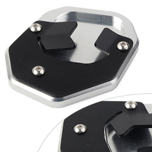 Silver Side Stand Extension Kickstand Enlarger Plate Fit for YAMAHA Tenere 700 2019
