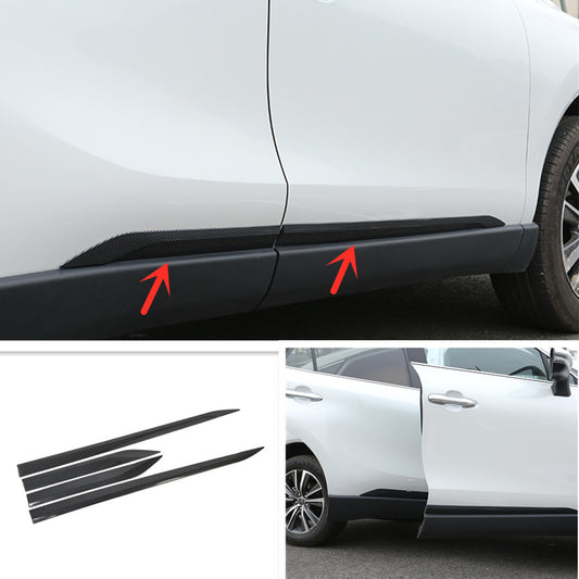 for Toyota Venza 2021-2023 Carbon Fiber Body Side Door Moulding Panel Cover Trim