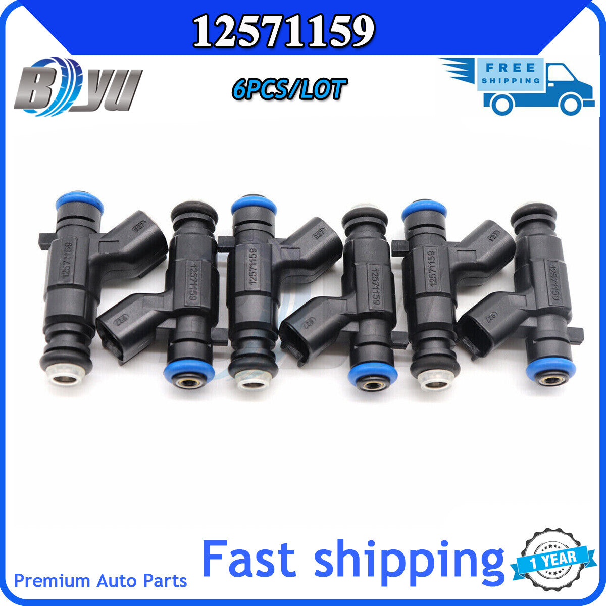 12571159 Applicable to 04-08 for Cadillac for Buick 3.6L V6 Package (6) Fuel Injector 0280156131