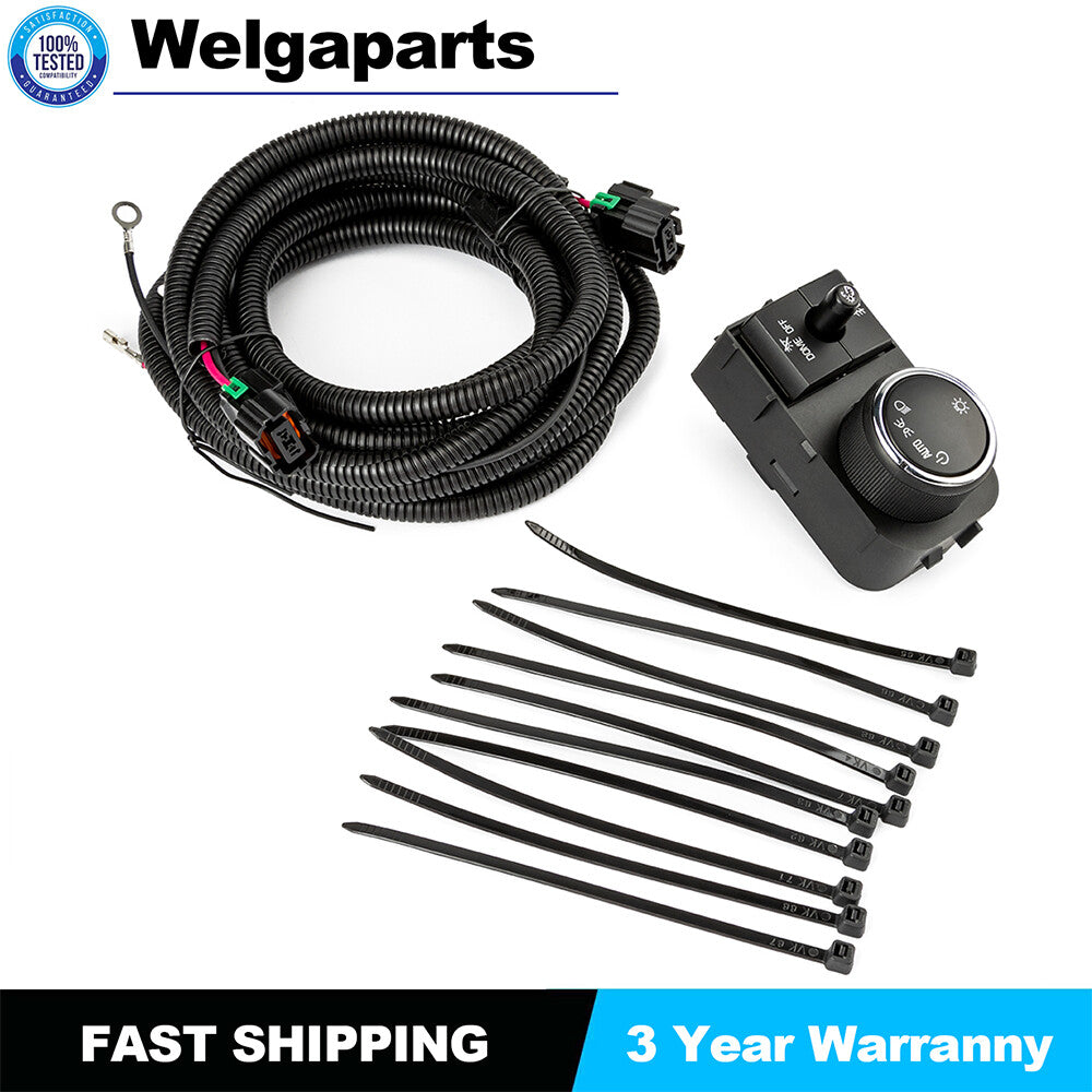 Fog Light Wiring Harness + Switch Fit For 2007-2013 for Chevrolet Silverado 1500