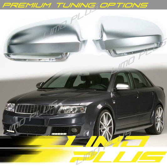 Matt Chrome side mirror protectors are suitable for Audi A3 8P S3 for A4 S4 B6 B7 S4 for A6 C6 mc1