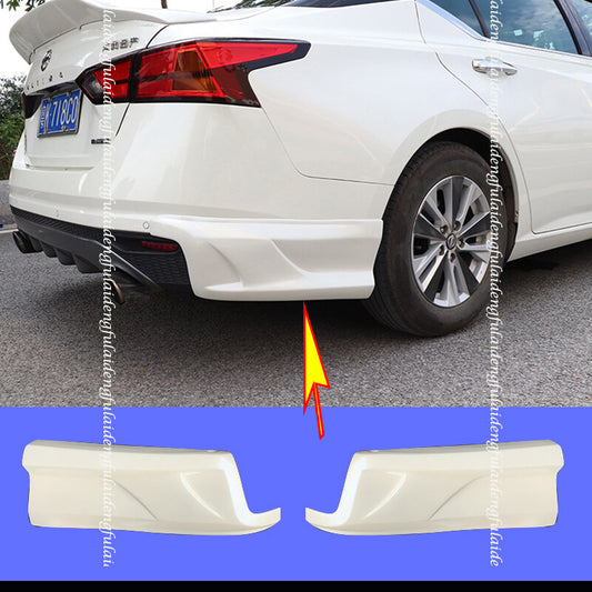 for Nissan Altima 2019-22 Unpainted Rear bumper corner guard Splitter decor cap