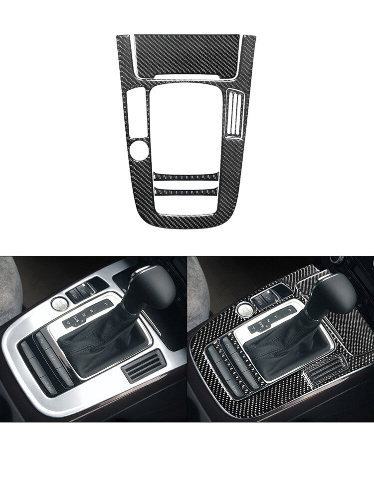 5Pcs Gear Shift Frame Trim Cover Decoration Carbon Fiber for Audi Q5 2009-2017