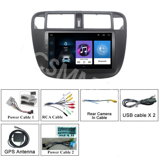 9in Radio Touch Screen Audio WiFi For Carplay Fit for Honda for Civic 1995-2000 LHD