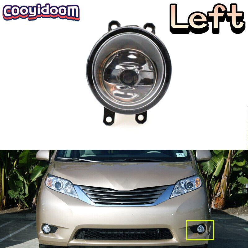 Left Front Fog Lamp Fog Light With Bulb for Toyota for Sienna 2011-2017 LH