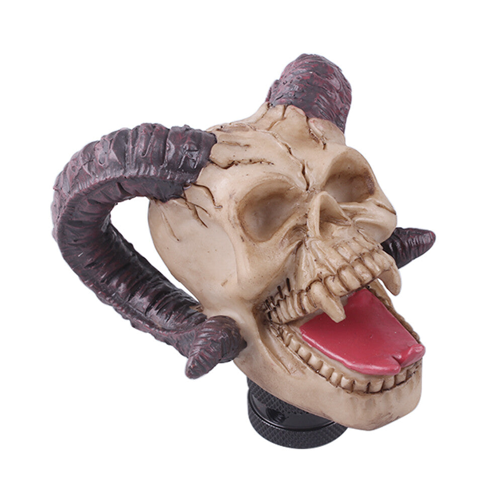 Skull Head Car Gear Shift Knobs Resin Gear Manual Transmission Shifter Lever
