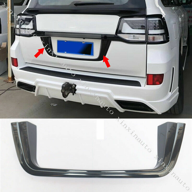 Glossy Black Rear License Plate Frame Decor for Toyota for Land Cruiser LC200 08-21