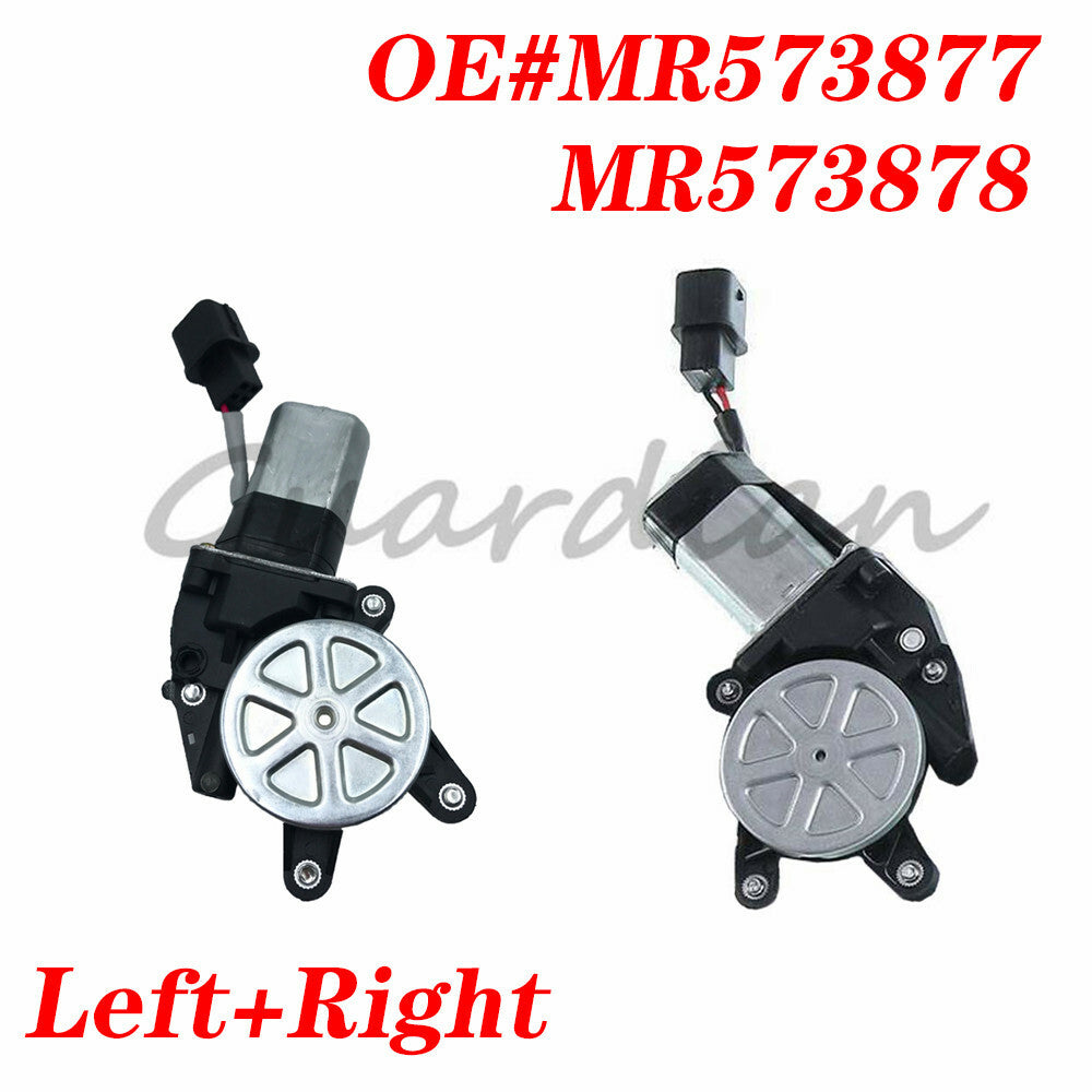 A pair of front right + left window regulator motors are suitable for Mitsubishi Outlander 03-06 2.4L
