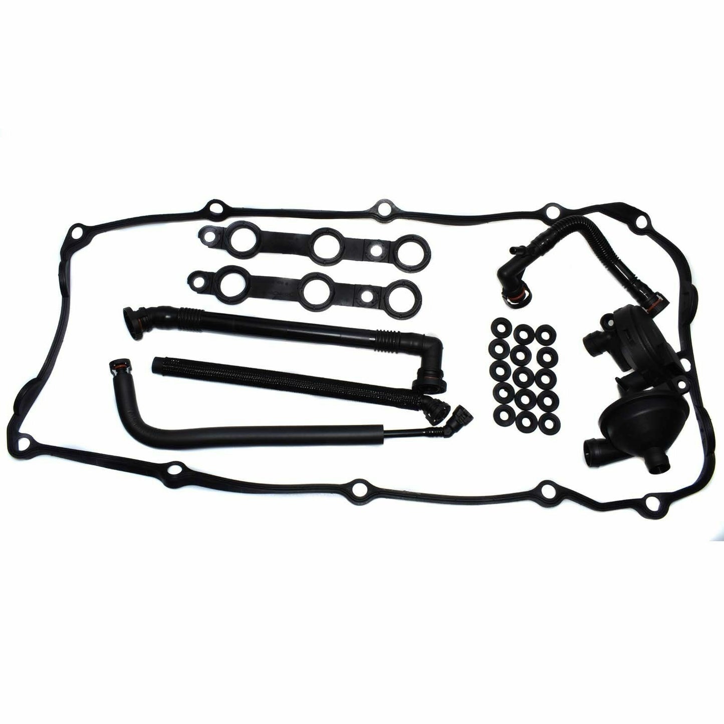 PCV Crankcase Vent Valve Hose +Cover Gasket for BMW E46 Z3 328 320i 11617501566