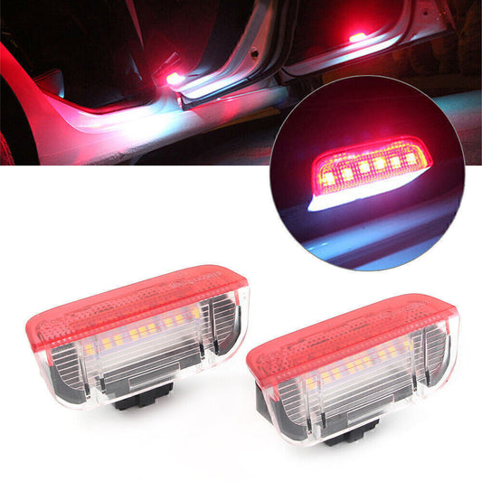 for VW for Golf EOS for Jetta for Passat White Red LED Side Door courtesy Lights