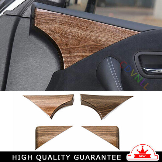 Inner Door Handle Bowl Cover Trim 4PCS for Nissan Armada Y62 2017-20 Wood Grain