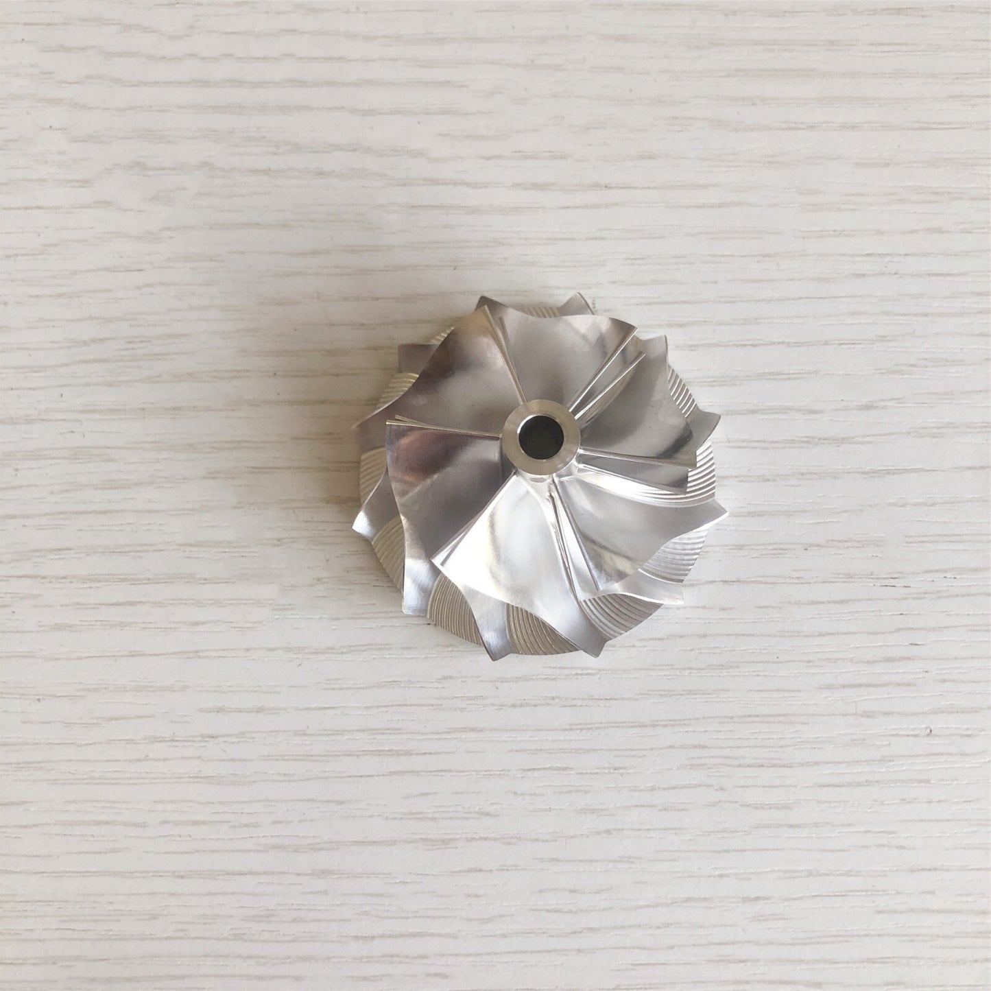 RHF5 43.40/56.00 mm 6+6 Blade Hole: 6.10 Turbine Compressor Wheel