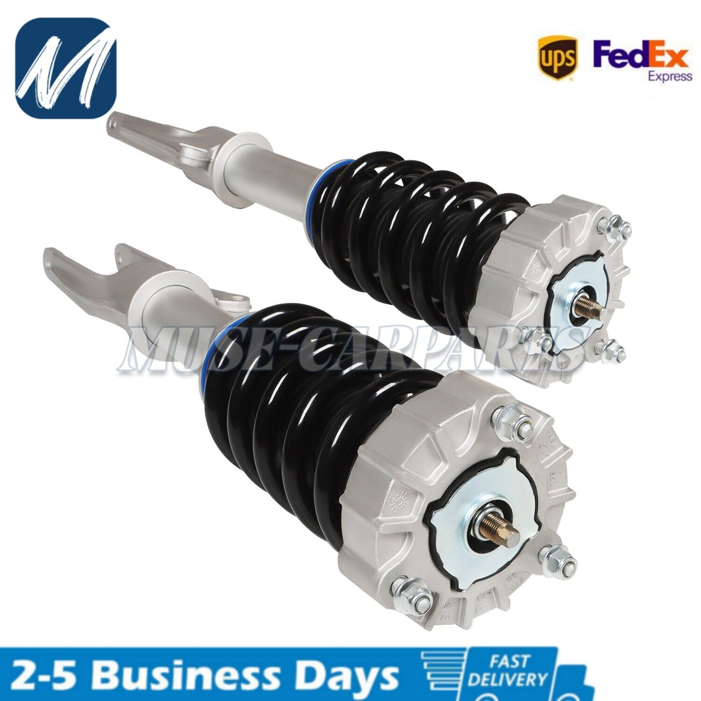 2x Front Hydraulic Shock Absorbers Struts ADS for Mercedes W140 S320 S500 94-99