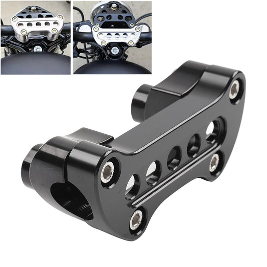 1.5 Straight Handlebar Riser  Top Clamp CNC for Harley Dyna Touring Road Glide