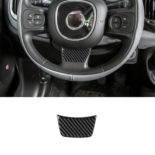 Carbon Fiber Inner Steering Wheel Chin Trim for Fiat 500L 2014-2017