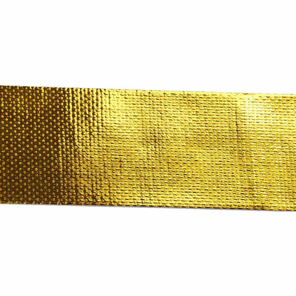 Heat-insulating tape with gold foil heat-reflective coating, self-adhesive and heat-resistant, 16'