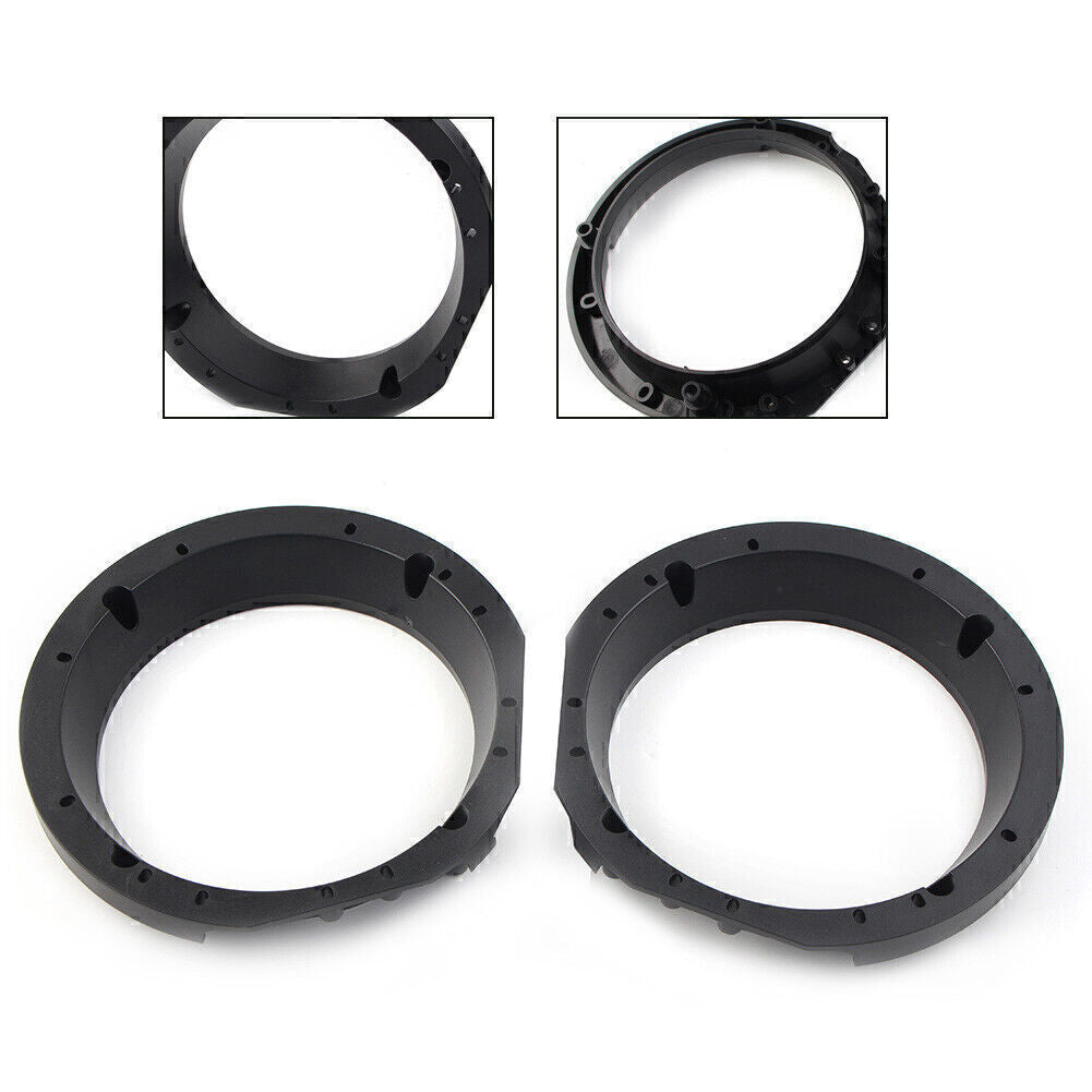 5.25¡±-6¡± Speaker Adapter Bracket Rings Black for Harley Batwing Electra Glide