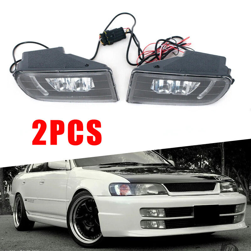 2Pcs Fog Lights black Assembly for toyota for Corolla AE100 AE101 1993-1999 Led