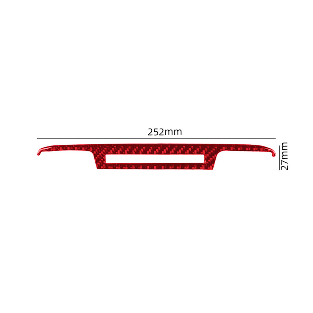 Red Carbon Fiber Above Climate Control Cover Trim for Toyota Supra A90 2019-2022