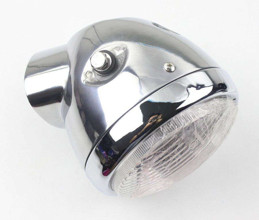 Polished Aluminium Headlight Headlamp for Honda or replica Dax CT70 ST70 Bikes