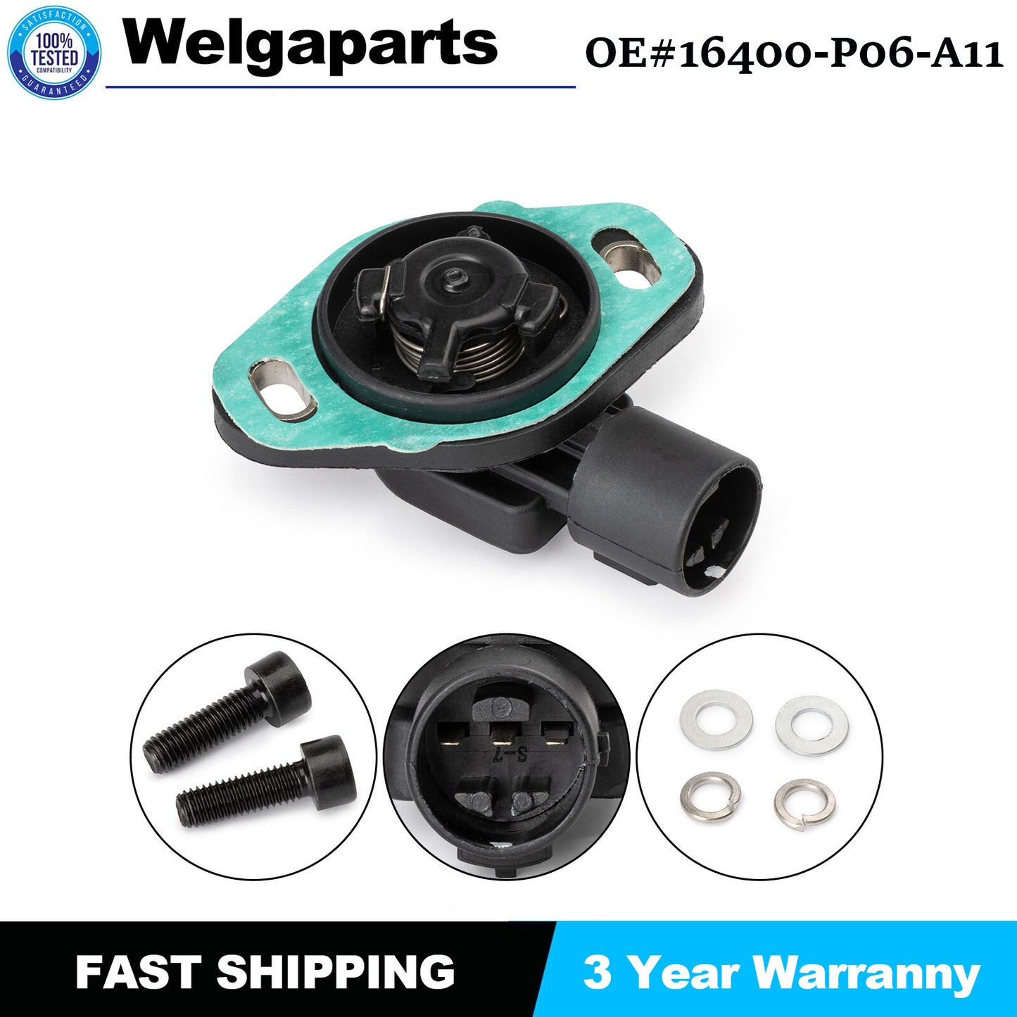 Throttle Position Sensor TPS Kit For 1990-2002 for Honda Accord 2.2L 16400-P06-A11