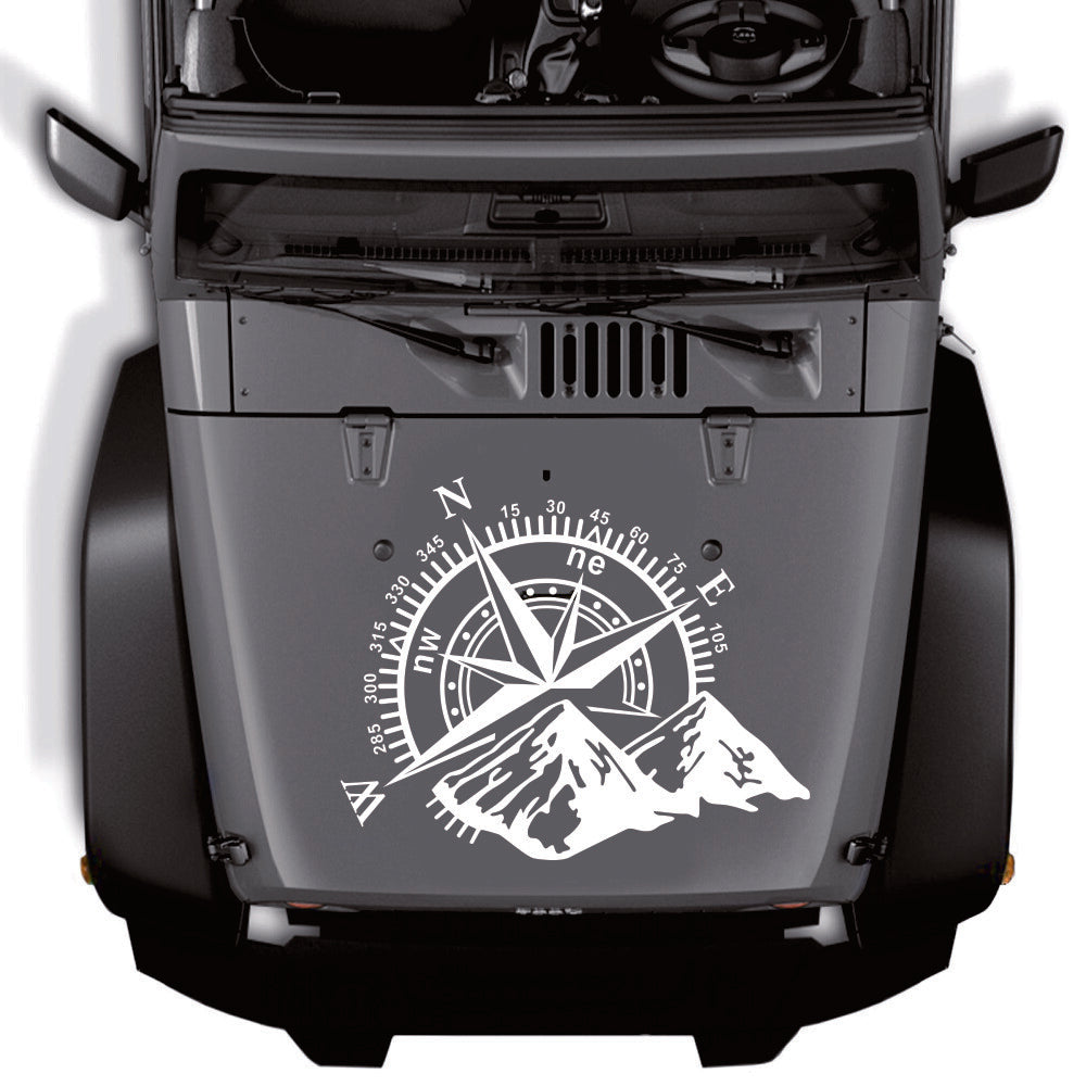 Mountain Compass Decal Sticker Car 4X4 Off Road Vinyl Decoration Waterproof