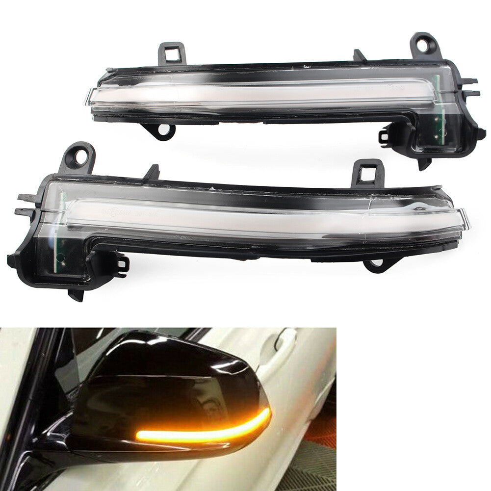 Dynamic Clear Turn Signal Mirror Sequential Lamp Fit for BMW F20 F30 F23 F31 F33 F34