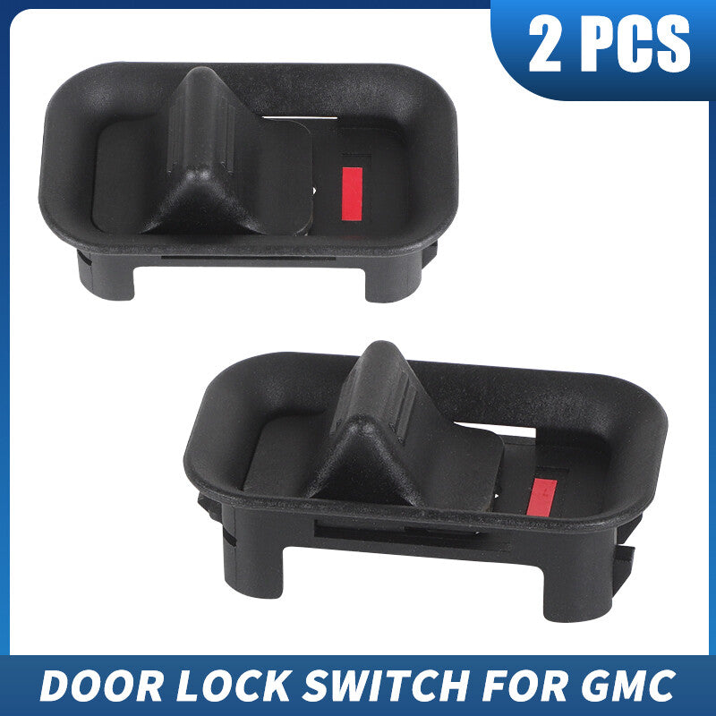 2Pcs Door Lock Lever Knob Button Left Or Right fit for Cadillac for Chevy for GMC 15172121