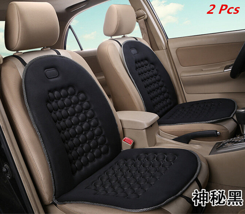 2x Car Bead Massage Therapy Lumbar Support Chair Cushions Pad for Seat Cushion Cover