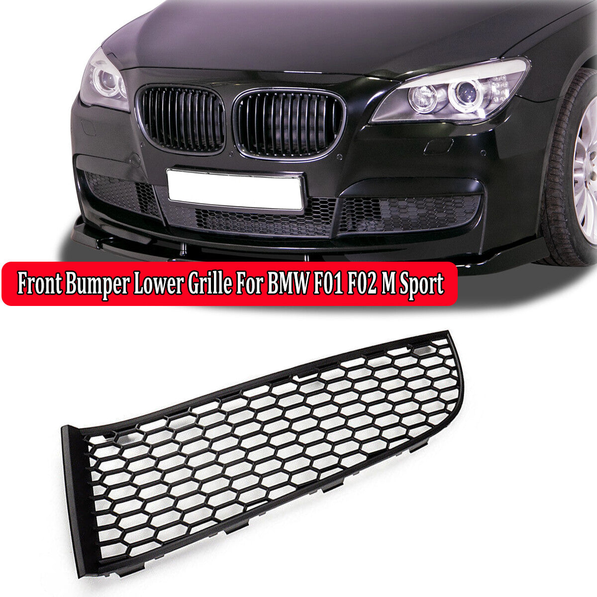Front left bumper lower opening M Sport grille protector for BMW F01 and F02 (2009-2015)