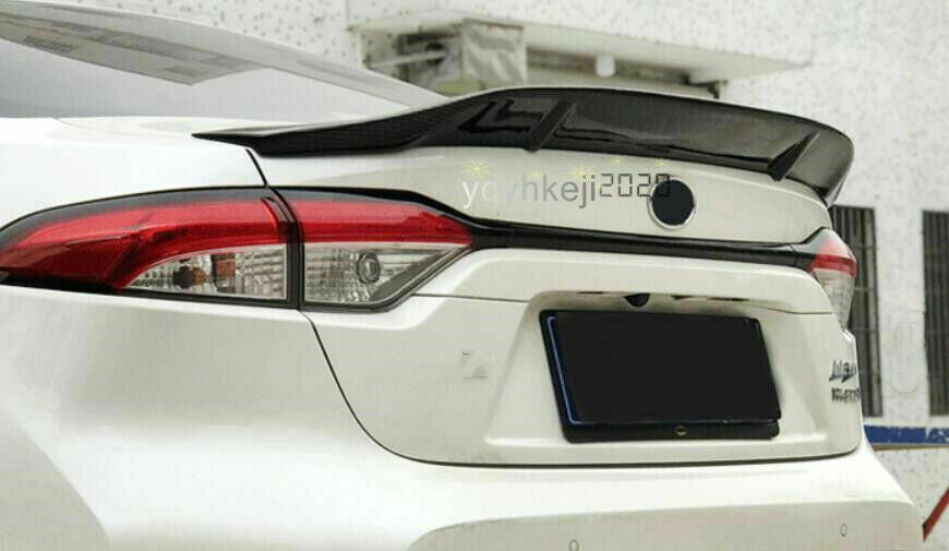 for Toyota for Corolla 2019-2022 Carbon Fiber Rear Tail Trunk Spoiler Boot Lip Wing