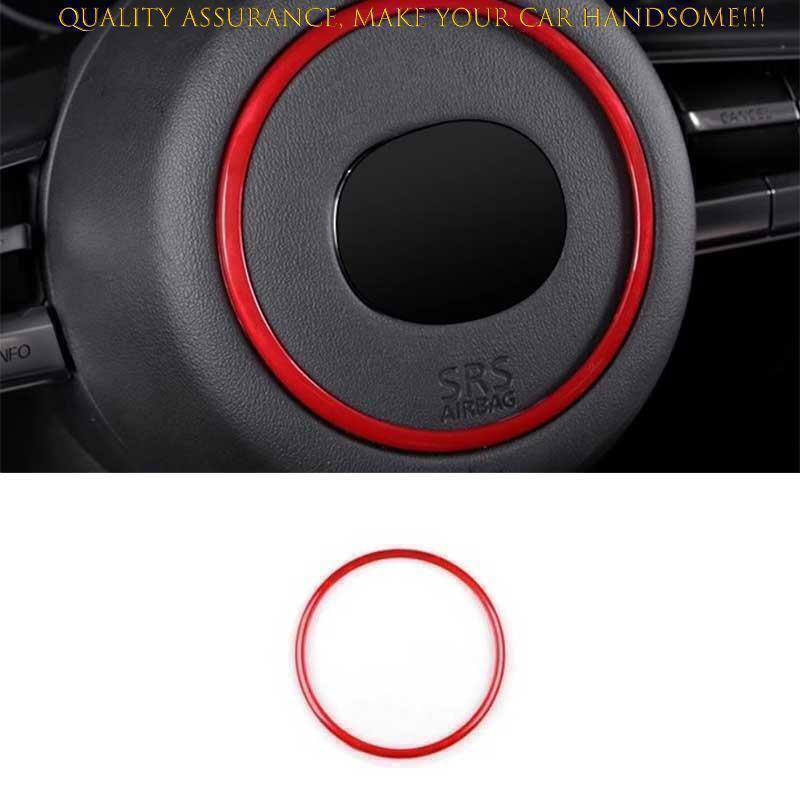 1X ABS Red Steering Wheel Horn Button Ring Molding Trim for Mazda CX-50 2023-25