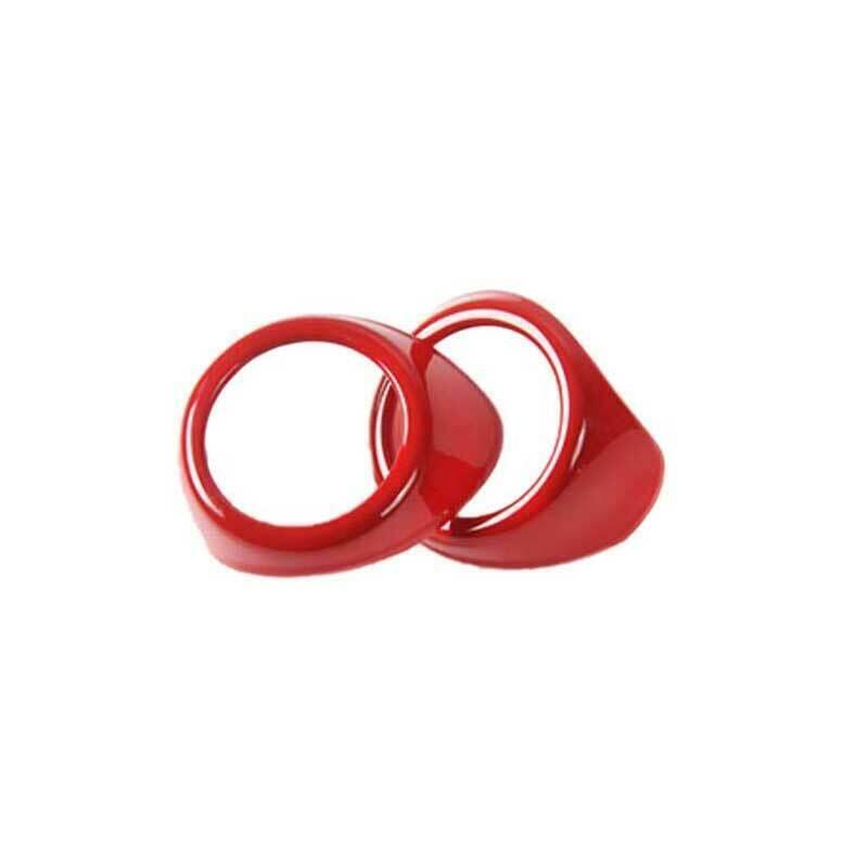 Fit for Ford for Mustang 2015-2022 ABS Paint Red A Pillar Horn Frame Cover Trim 2PCS
