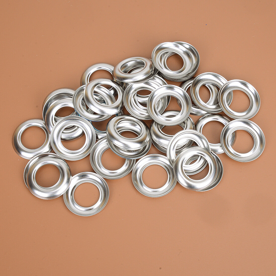 50Pcs 3/4 Round Chrome Bezels Fit For Truck Trailer Led Marker Light Cover Good