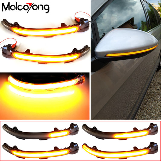 2x Dynamic Wing Mirror Light LED Lamp Indicator for VW for Golf 7 MK7 GTI R Touran