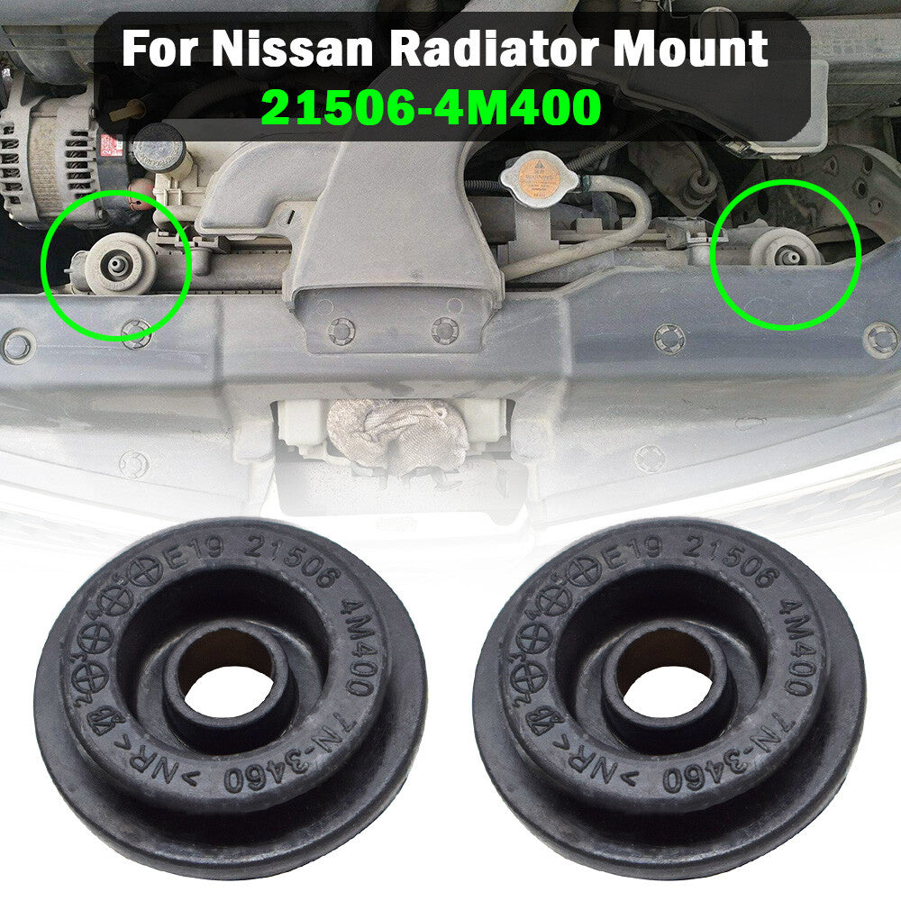 2pc for Nissan CUBE JUKE Micra Tiida NOTE Sunny Teana Radiator Mount RUBBER BUSH