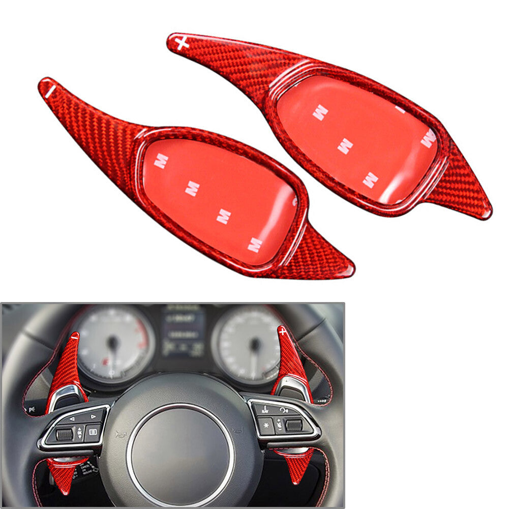 for Audi A5 S3 S4 S5 S6 SQ5 RS3 RS4 Carbon Fiber Steering Wheel Shift Paddle