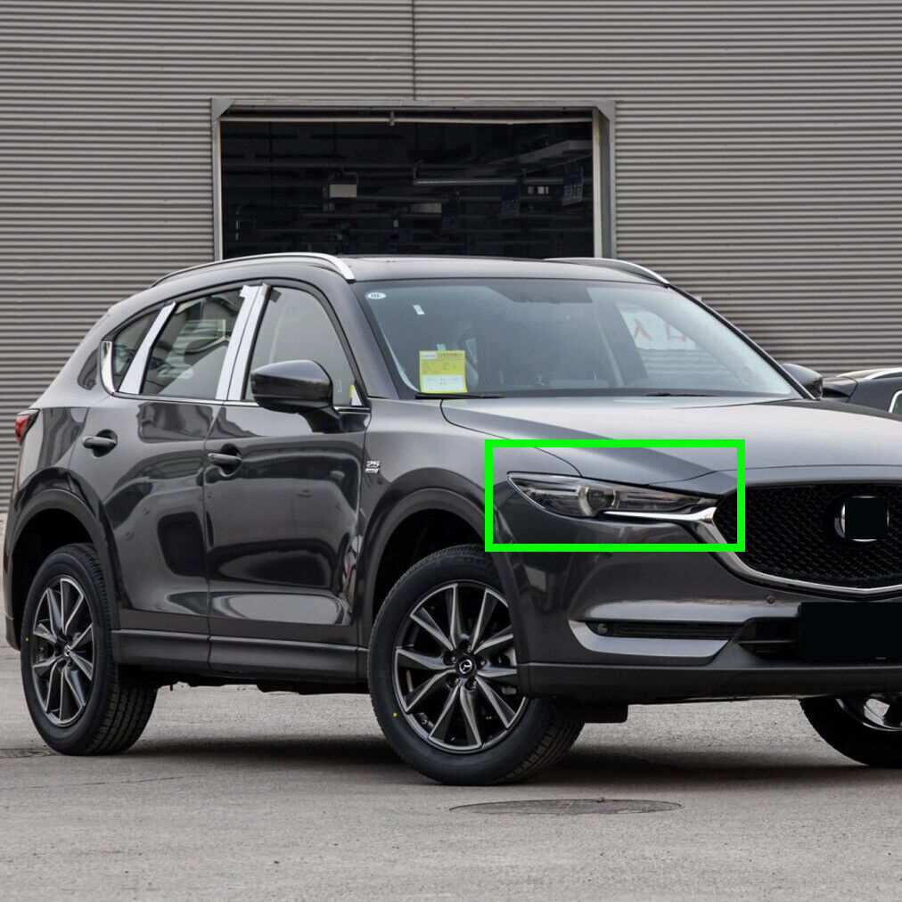 Transparent right side cover for Mazda CX-5 headlight lens protection, suitable for 2017-2021 models.