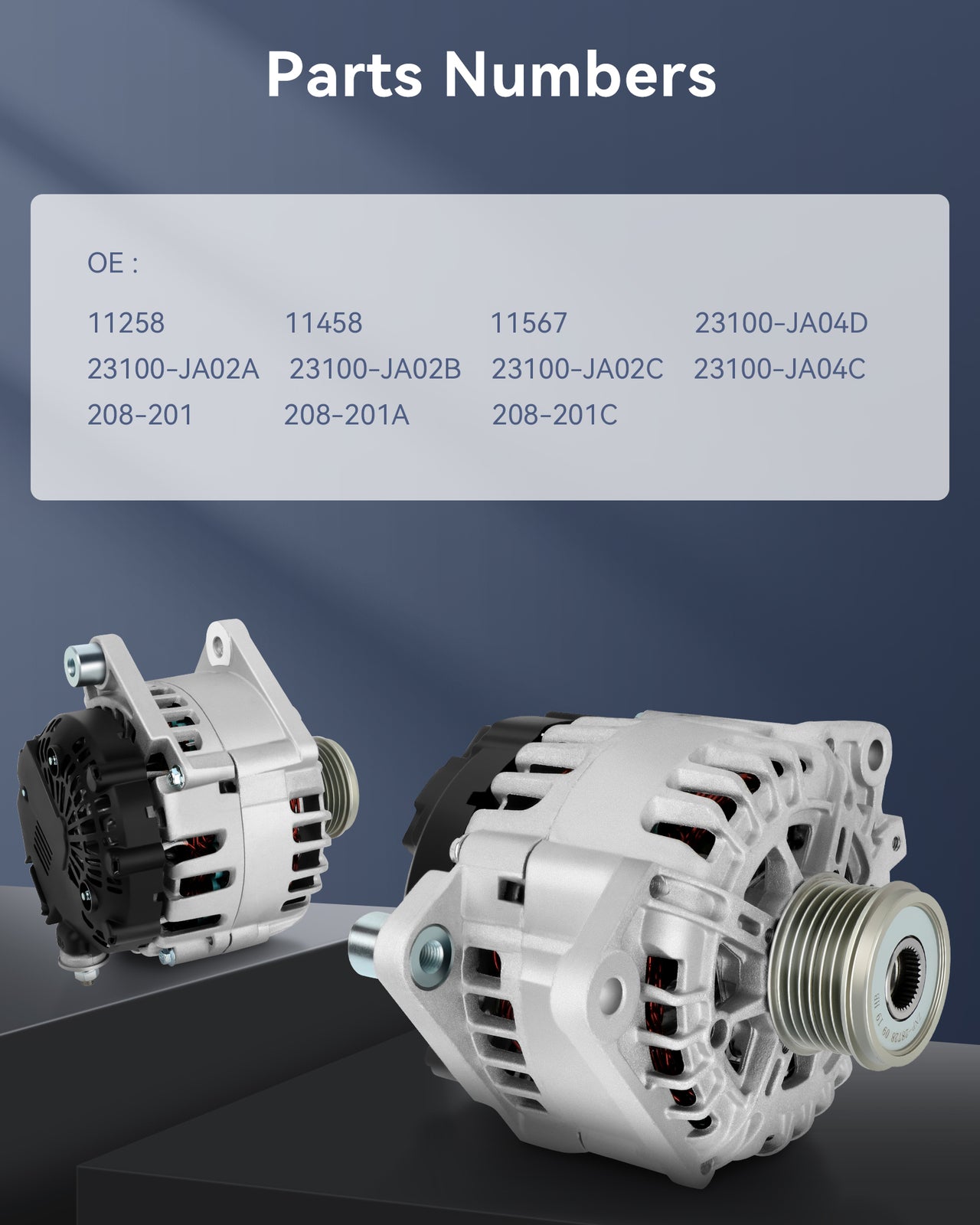 For 2007-2012 for Nissan Altima for 2011-2013 Rogue 2.5L 110 Amp Alternator 11258