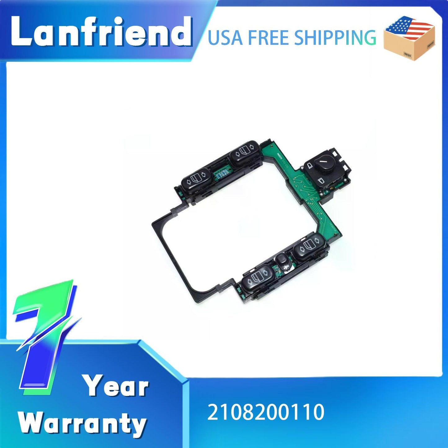 2108200110 Power Window Master Switch Fit for Mercedes W210 E-Class 1995-2003