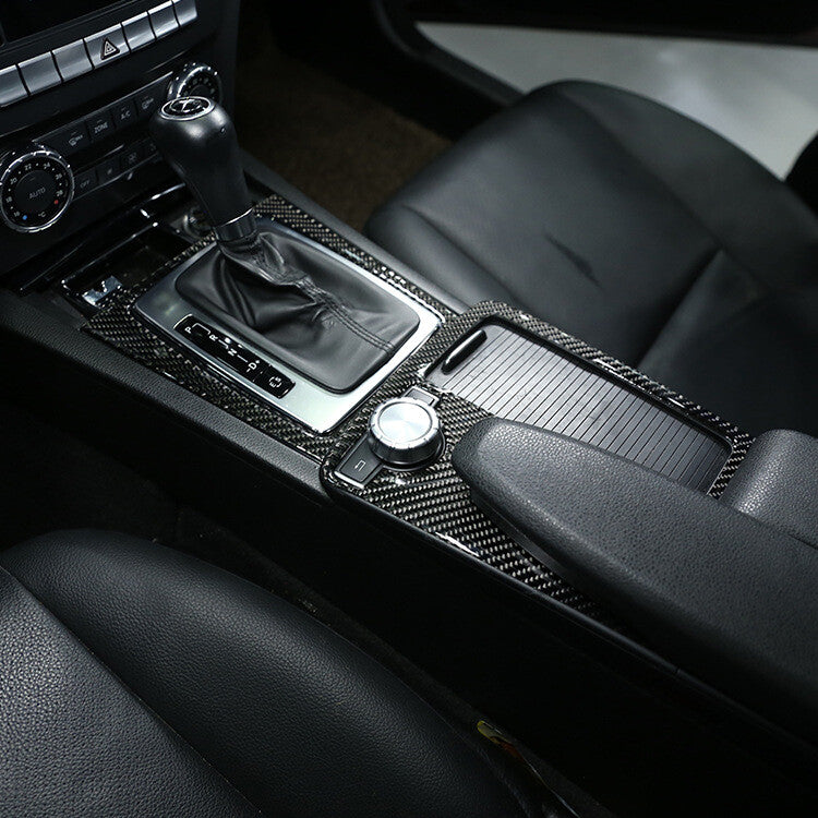 Carbon fiber internal gear panel frame cover fits for Mercedes C-Class W204 07-14