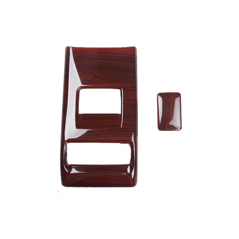 Car Rear Air Outlet Vent Frame Trim Fit for Nissan Sentra 2013-19 Red Wood Grain